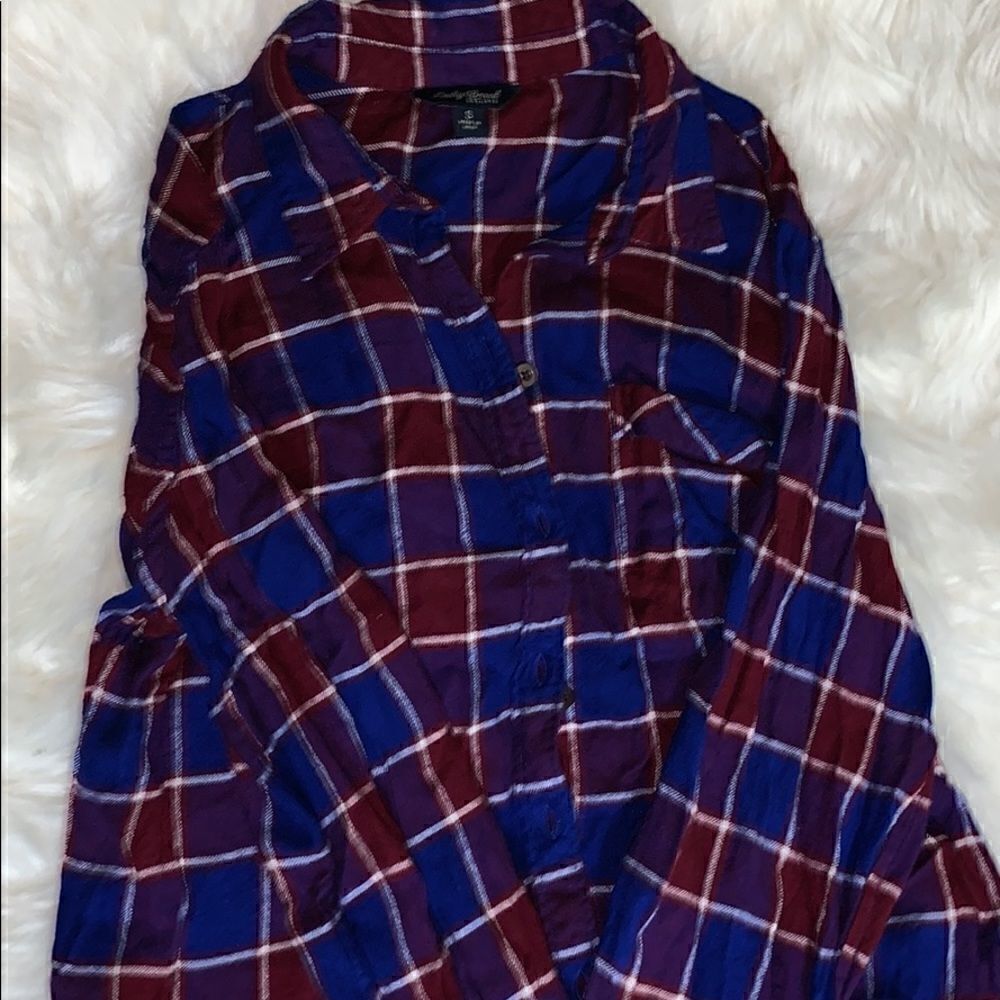 Lucky brand plaid shirt size S